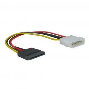 Kábel k hardisku napájací, DC SATA M- DC 5,25" M, 0.2m, color